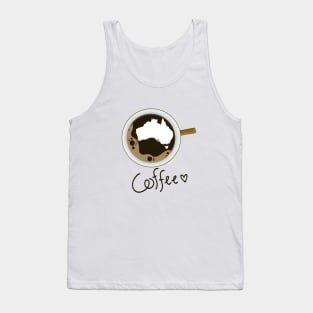 Coffee love Australia Digital Drawing Tank Top